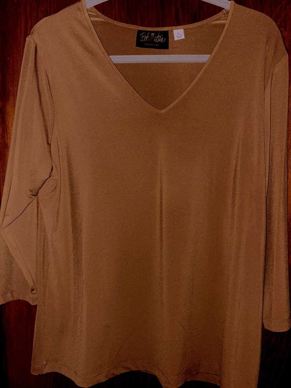 Bob Mackie 3/4 length sleeve Top. SZ Lg